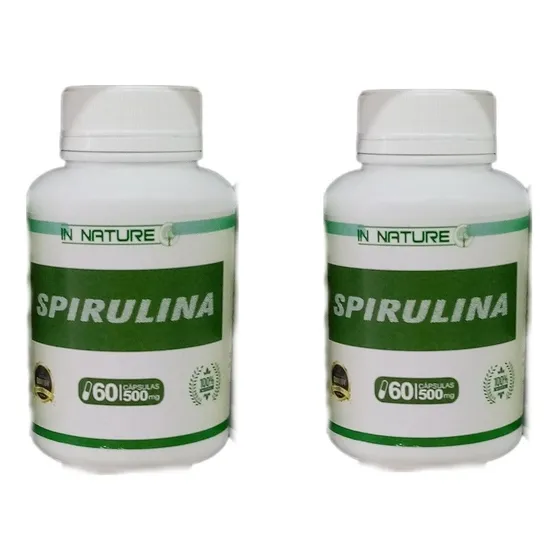 X2 Spirulina 500mg (120 Cáps Total) 100% Natural!! 