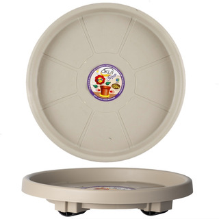 Suporte C/ Rodinhas Prato Para Vaso 40cm Varias Cores Suporte C/ Rodinhas Prato Para Vaso 40cm Varias Cores