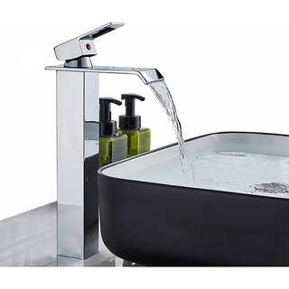 Grifo De Baño Cascata Bica Alta Finish De Una Sola Manija Grifo De Baño Cascata Bica Alta Finish De Una Sola Manija