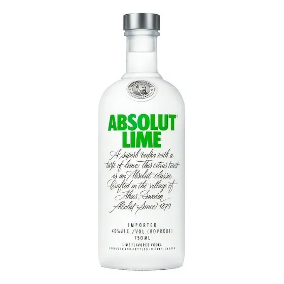 Absolut Lime Vodka Suecia Botella De 750 Ml Lima