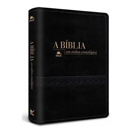 Bíblia Em Ordem Cronológica Nvi Capa Luxo Preto