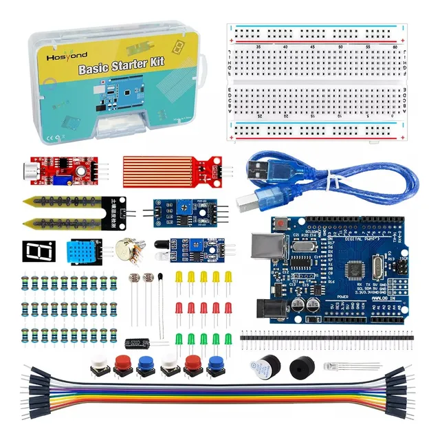 GLOWLIN® Kit De Inicio Básico Uno R3 Compatible Con Arduino Ide Esp32