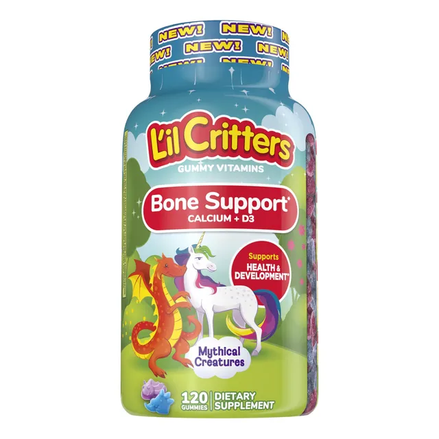 I'il Critters Hueso Apoyo Vitamina De La Goma Para F1ntv