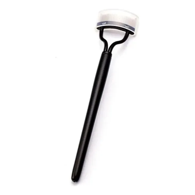 Cepillo Separador Pestañas Acero Inoxidable Negro Maquillaje