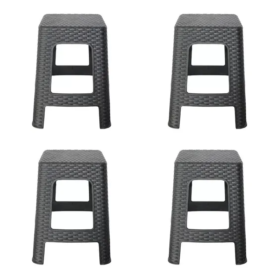 Set X4 Silla Butaco Rattan Plástico Económico Envio Ya