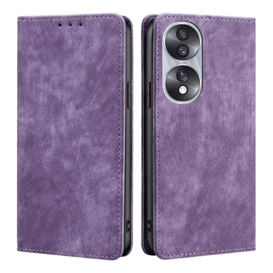 Funda Case Para Honor X7b  Flip Cover Lila Antishock
