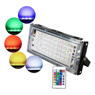 Paquete De 5 Reflectores Rgb 50w Multicolor Led Paquete De 5 Reflectores Rgb 50w Multicolor Led
