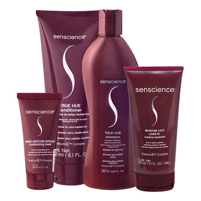 Kit Senscience True Hue Intensif Moisture Home Care Leave-in