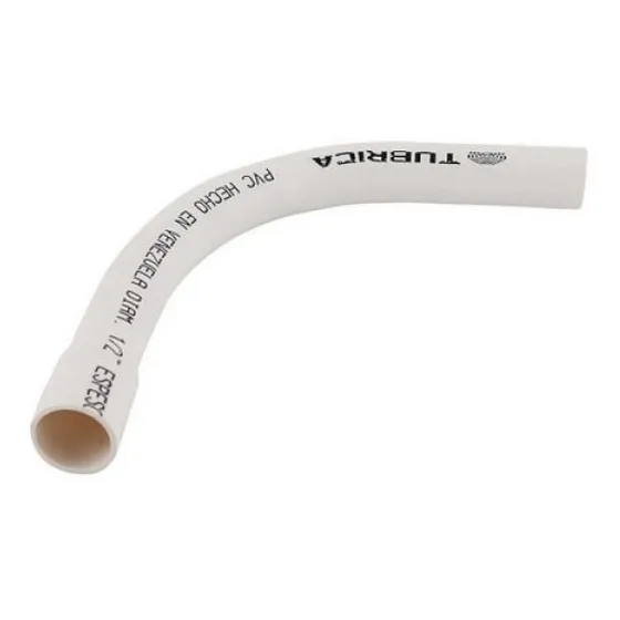 Tubrica Curva Para Tuberia Electrica Pvc 1/2 Pulgada 2 Pzas