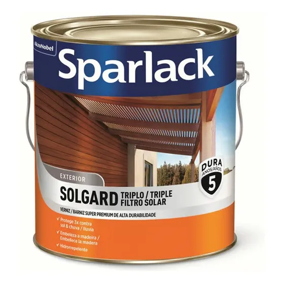 Solgard Triplo Filtro Solar Incolor Brilhante Sparlack 3,6l