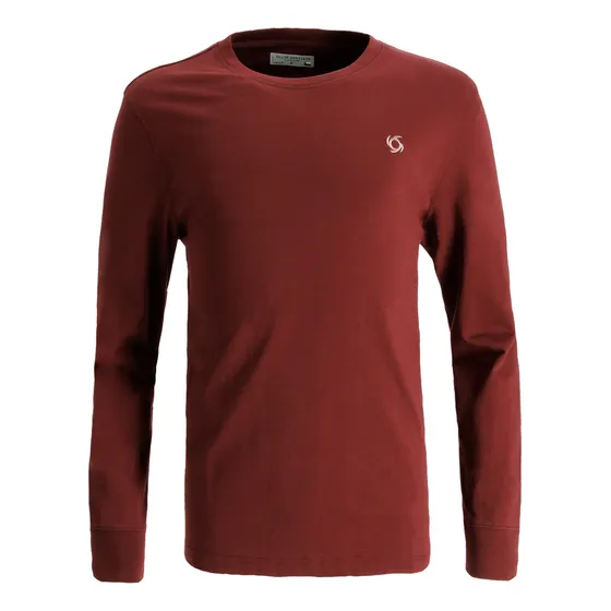 Polera Manga Larga Patria Hombre Burdeo Doite