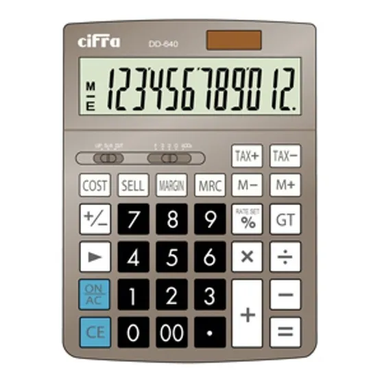 Calculadora De Escritorio Cifra Dt-640 12 Digitos