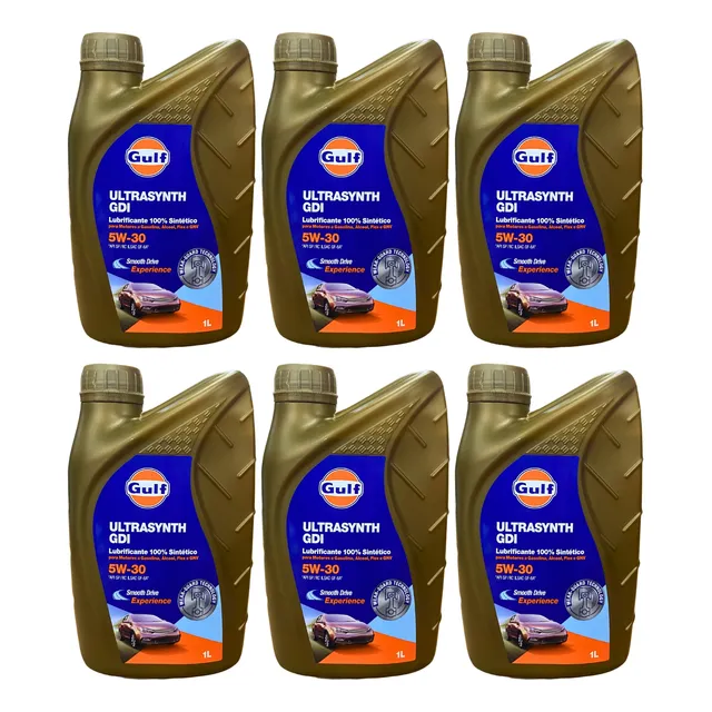Kit 6 Litros Óleo Gulf Gdi 5w30 Sintético Wss-m2c961-a1