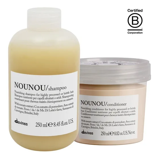 Kit Reparador Shampoo Y Acondicionador Davines Nounou 250 Ml