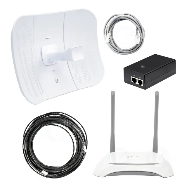 Kit Ubiquiti Litebeam M5 23 Dbi Router Cable Utp