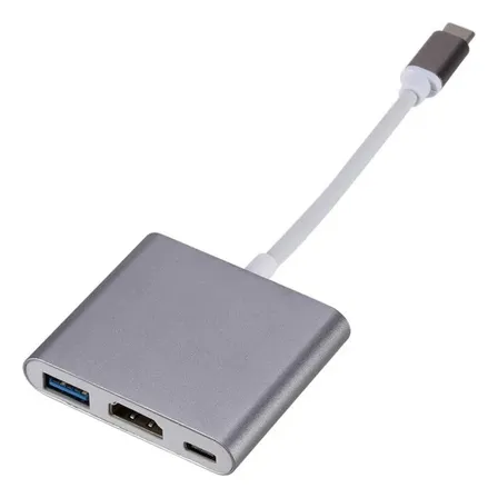 Adaptador 3 En 1 Usbc 3.1  A Usb3.0/c/hdmi/ 4k Mac Pc Switch