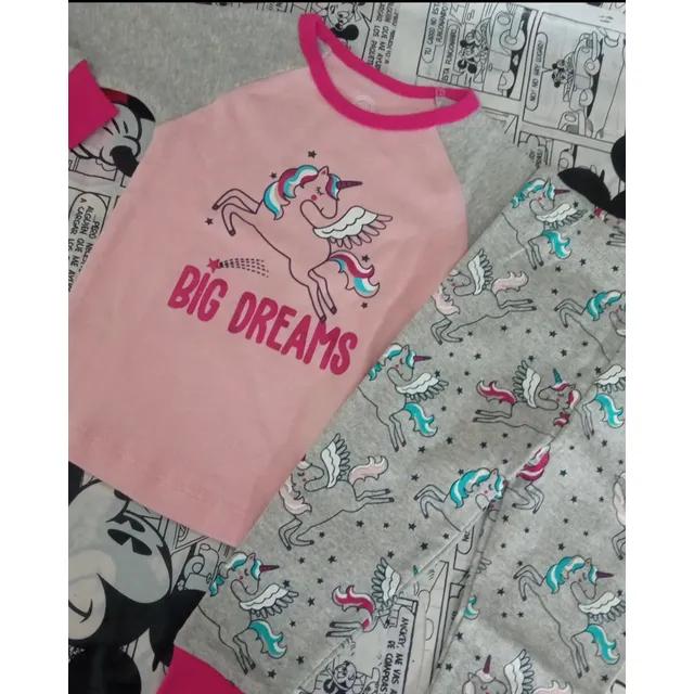 Unicornio Sueños Conjunto De Pijama Para Niñas De 2 Piezas
