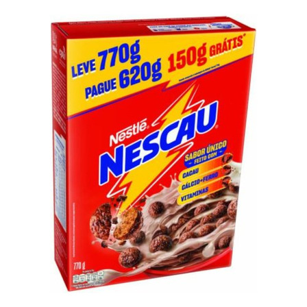 Cereal Nescau Nestlé Leve 770g Pague 620g Cereal Nescau Nestlé Leve 770g Pague 620g