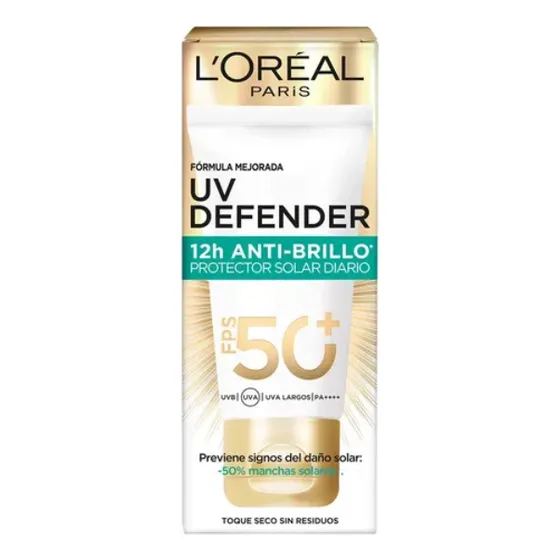 Protector Solar Fps50+ L'oréal Paris Uv Defender Anti-brillo