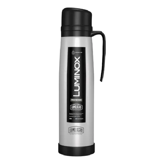 Termo Lumilagro Luminox Acero Inoxidable Con Manija X 1lt