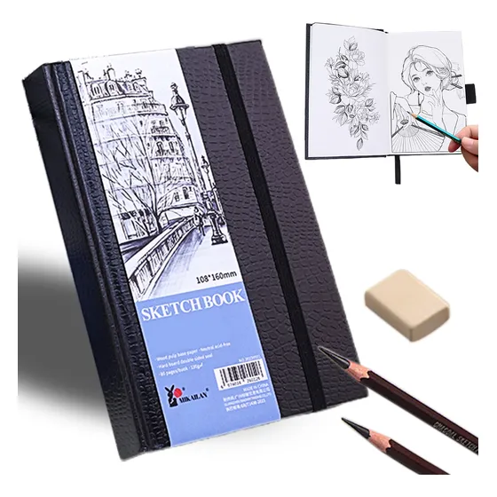 Cuaderno Dibujo Libreta Diario Sketchbook Pintura 80 Hojas