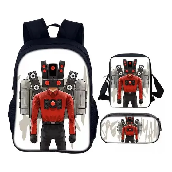 Mochila 3pcs Inodoro Toilet Mochilas Escolares Para Niños