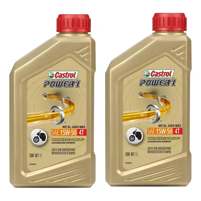 Aceite X 2 Castrol 15w50 Ktm Yamaha Honda Kawasaki Royal Bmw