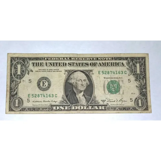 Billete De Un Dolar Año 1981