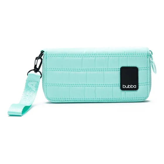 Billetera Bubba Essentials Billeteras Con Diseño Liso Color Celeste De Cuero Sintético