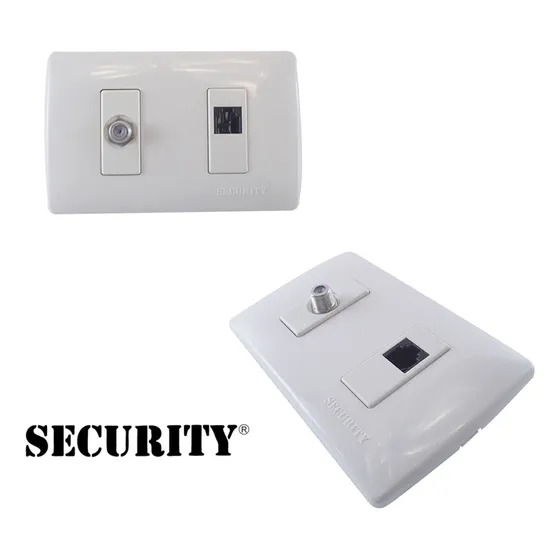Toma Coaxial Y Teléfono. Security. Precio Por 2 Unidades