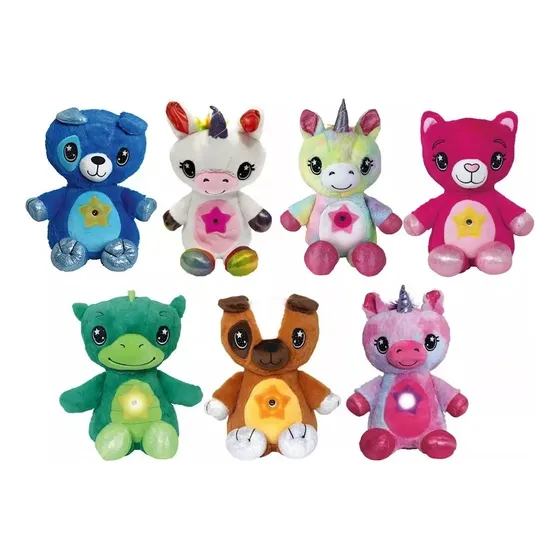 Peluche Musical Osos Unicornios Felpa Luces Juguete Infantil