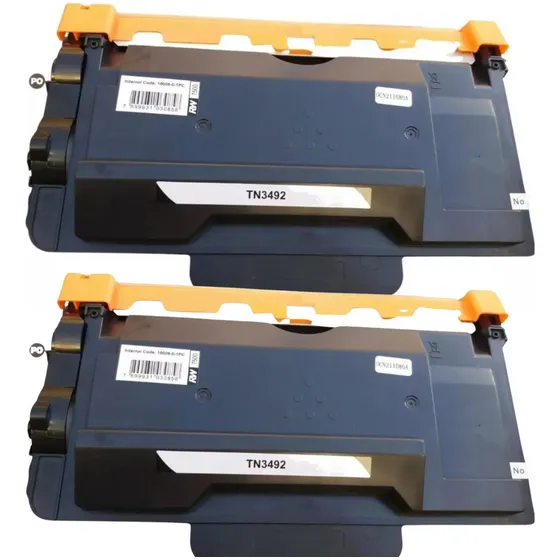 2x Toner Para Brother Tn3472 Tn3492 L5652 Fls 20.000 Fls Tinta Preto