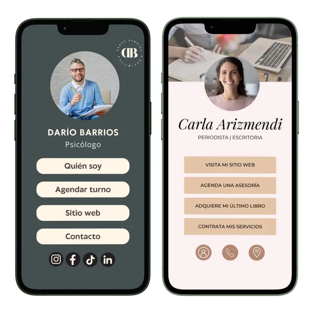 Tarjeta Digital Interactiva- Emprendimientos/ Marca Personal