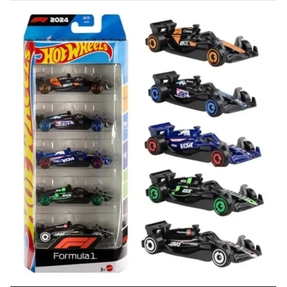 Hot Wheels Formula 1 Pack 5 Autos (entrega Inmediata)