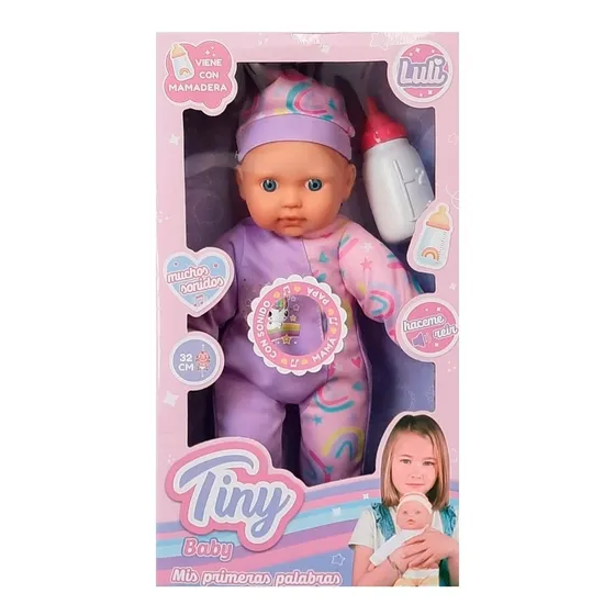 Tiny Baby Bebote Mis Primeras Palabras Luli Con Sonido + Mamadera 53722