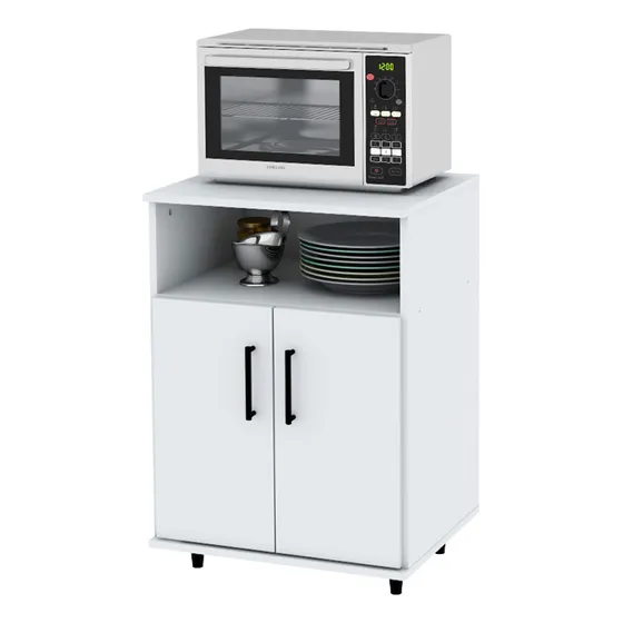Rack Mesa De Microondas Centro Estant 2 Puertas G10b
