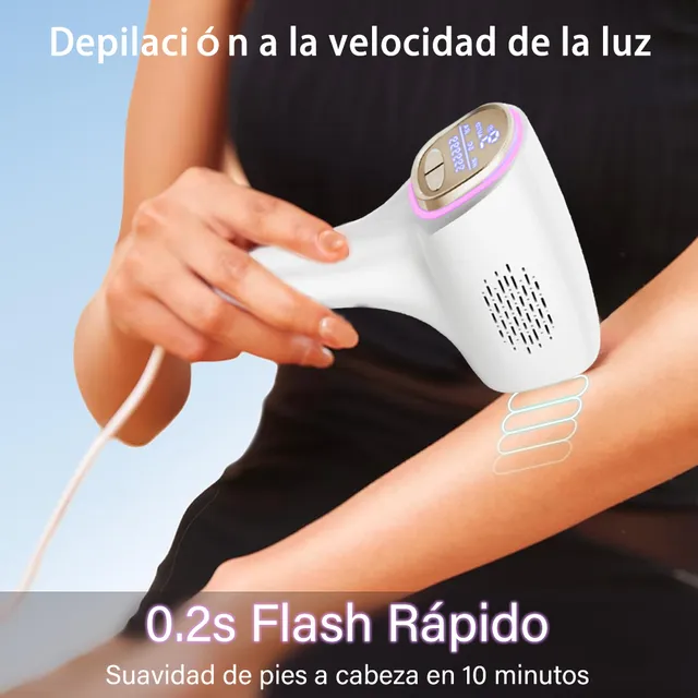 Maquina Electrolisis Profesional Para Depilacion Maquina Ipl Depiladora Definitiva Láser Permanente Para Todo El Cuerp Indolora Con Punto De Congelación Luz Rápida De 0,2 Segundos Ezzyso Ls-999