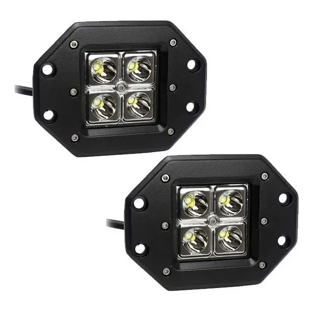 Faro Led Embutir Bumper Spot  Auto Moto 4x4 12v X Unidad