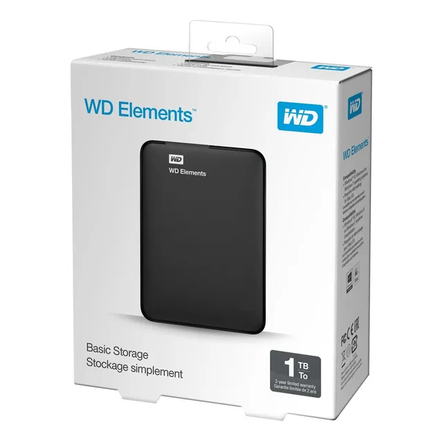 Western Digital Disco Externo 1tb Element Usb Tranza