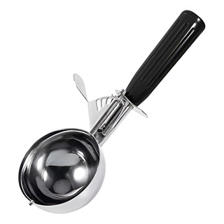 Cuchara Scoop Para Helados Negra Bola #30 Acero Profesional Cuchara Scoop Para Helados Negra Bola #30 Acero Profesional