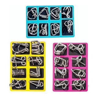 24 Pcs Rompecabezas Juego De Metal Para Niños Educativo 24 Pcs Rompecabezas Juego De Metal Para Niños Educativo