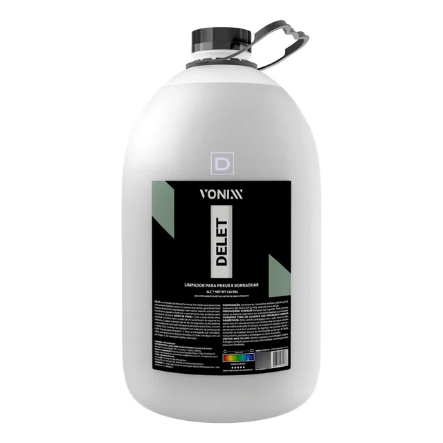 Delet Vonixx Limpador Automotivo De Pneus Borrachas 5 Litros