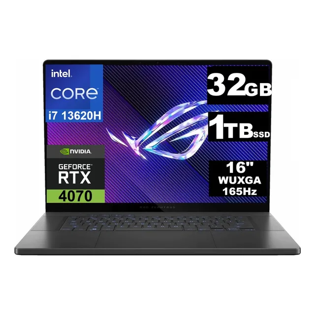 Laptop Asus Rog Zephyrus G16 165hz I7 13620h 1tb/32 Rtx 4070 Negro