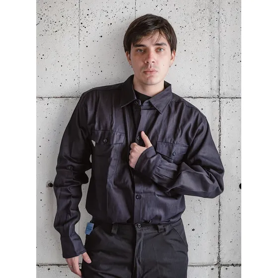 Camisa De Trabajo Marca Sb Gabardina 