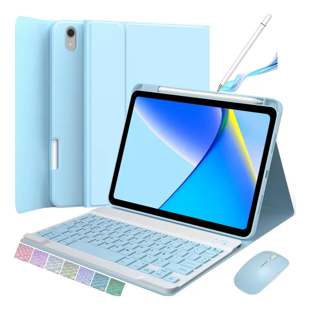 Funda Teclado Mouse+lapiz P/ iPad 11 (a16) 2025/10a 10.9''
