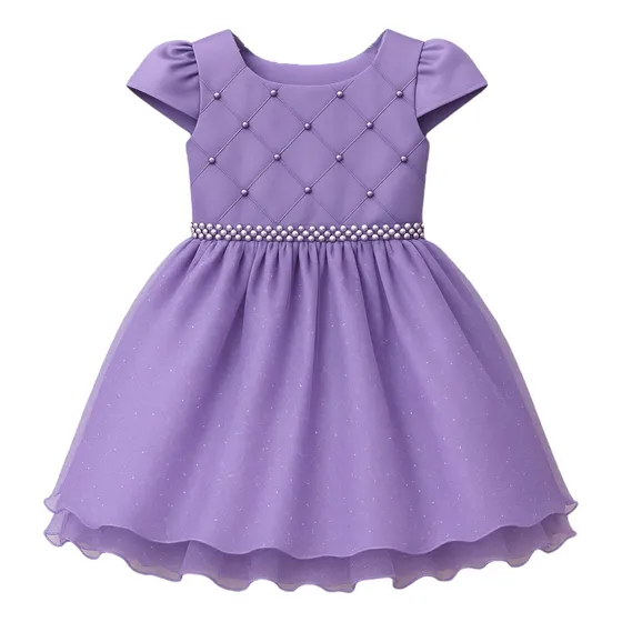 Vestido Princesa Princesinha Sofia