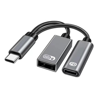 Adaptador Otg Cabo Usb Tipo C Conversor De Carregamento Pd Adaptador Otg Cabo Usb Tipo C Conversor De Carregamento Pd