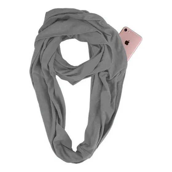 Bufanda Cuellera Bolsillo Abrigo Unisex Antirrobo Braga Ax ®