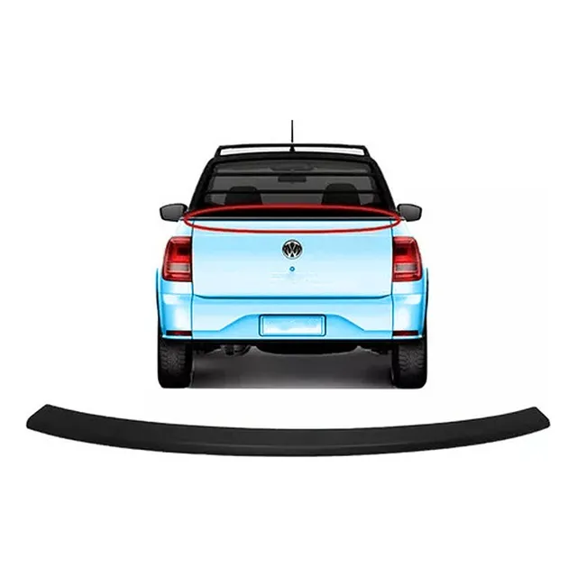 Moldura Superior Plastico Tapa Trasera Vw Saveiro G5 G6 G7