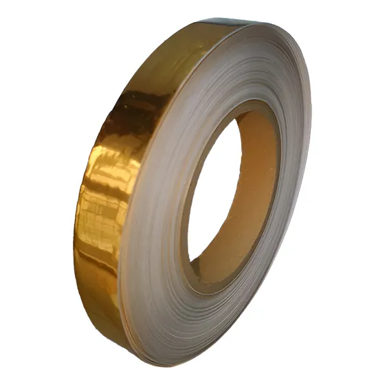 Cinta Adhesiva Decorativa Dorada 2cm - Rollo 50m